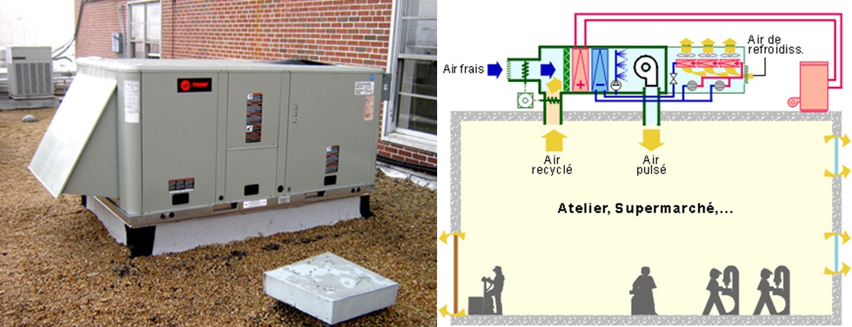 Les unités autonomes de toiture (roof-tops)